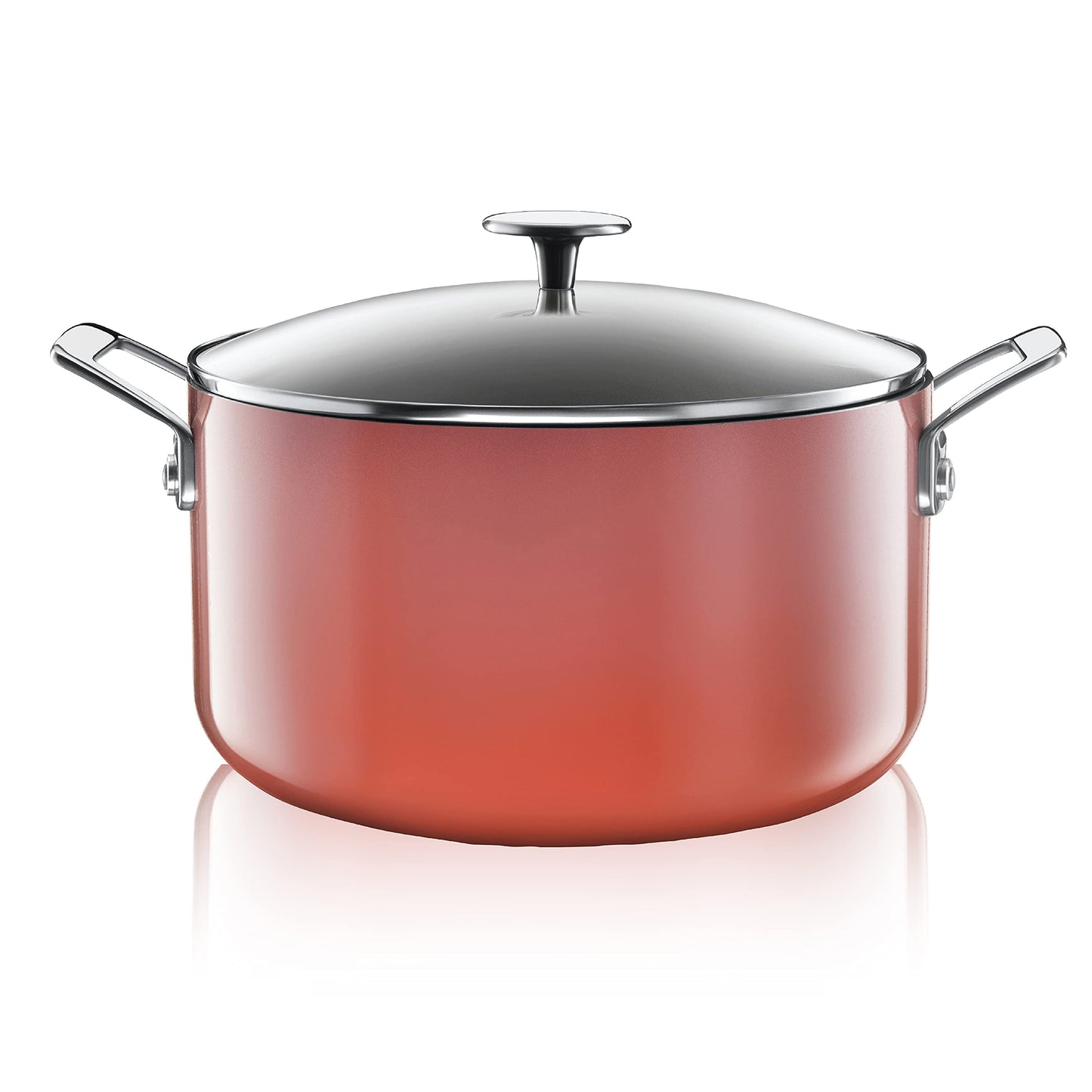 Granite Stone Cookware Nonstick Stock Pot Multipurpose Nonstick 5 Quart Pot Dutch Oven Pasta Pot Oven Safe Cooking Pot with Glass Lid Pot for Stew Sauce & Reheat Food Dishwasher Safe Coral