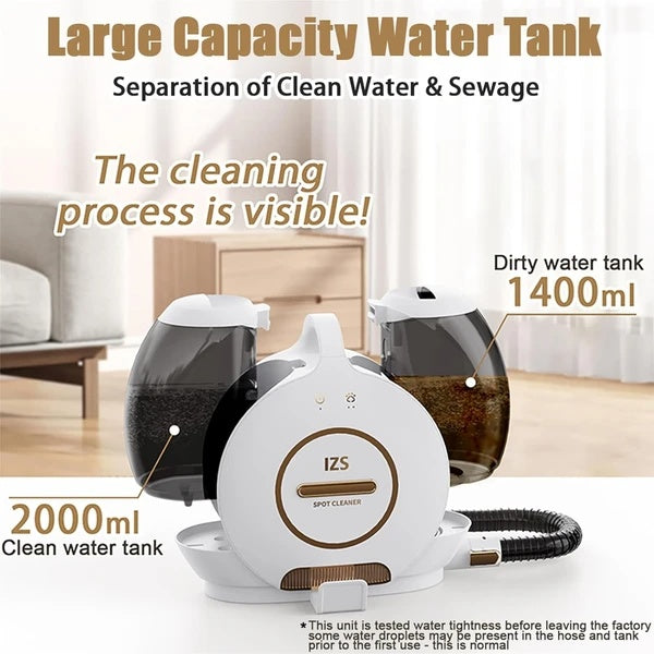IZS Carpet Cleaner Pro — Portable Spot Cleaner for Carpet, Couch & Car