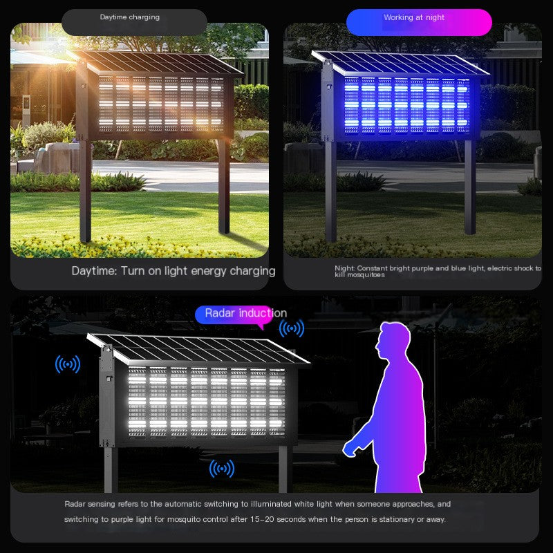 Solar Mosquito Lamp — Outdoor Bug Zapper for Garden & Patio