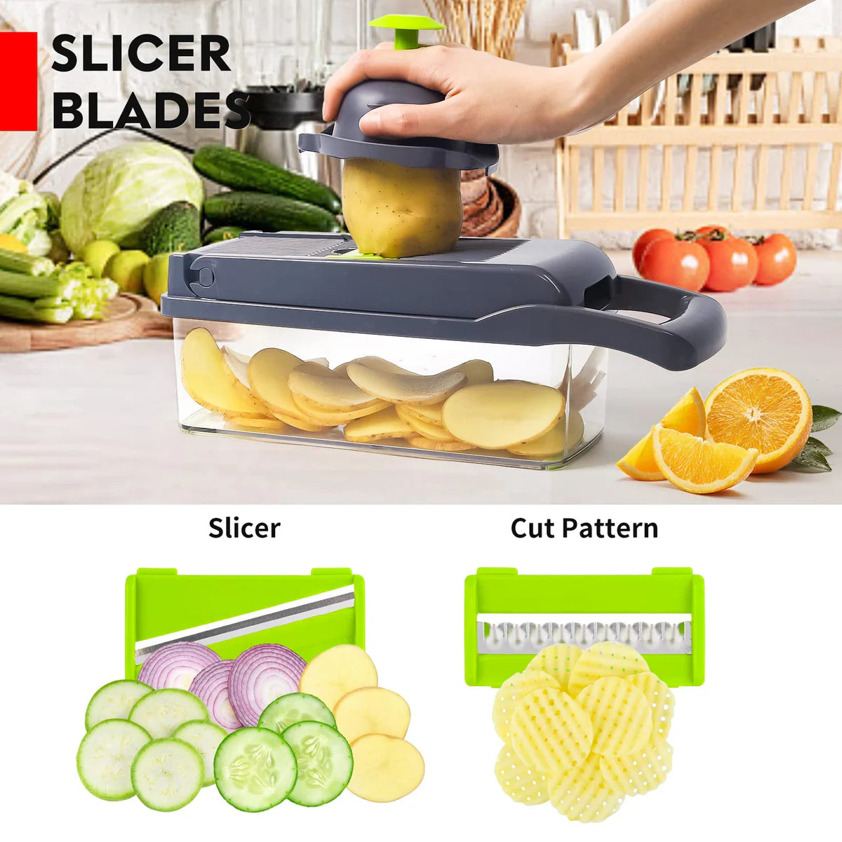 Vegetable Chopper Pro – Fast & Easy Onion, Veggie & Fruit Dicer for Kitchen