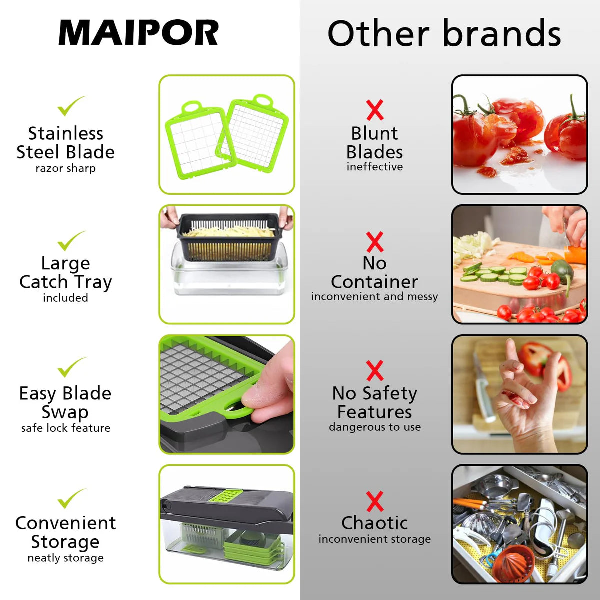 Vegetable Chopper Pro – Fast & Easy Onion, Veggie & Fruit Dicer for Kitchen