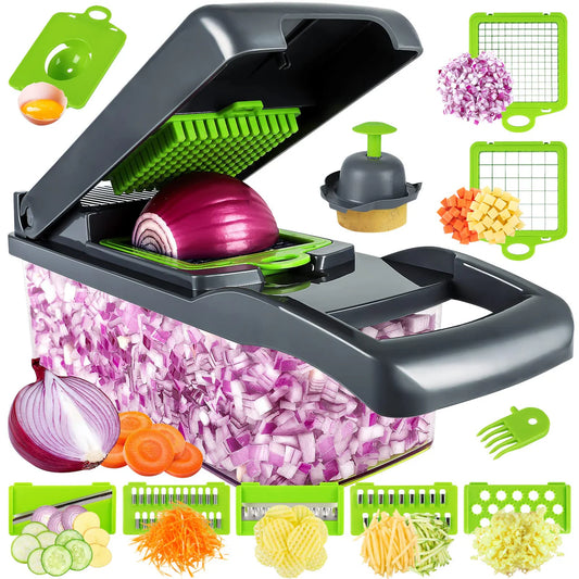 Vegetable Chopper Pro – Fast & Easy Onion, Veggie & Fruit Dicer for Kitchen