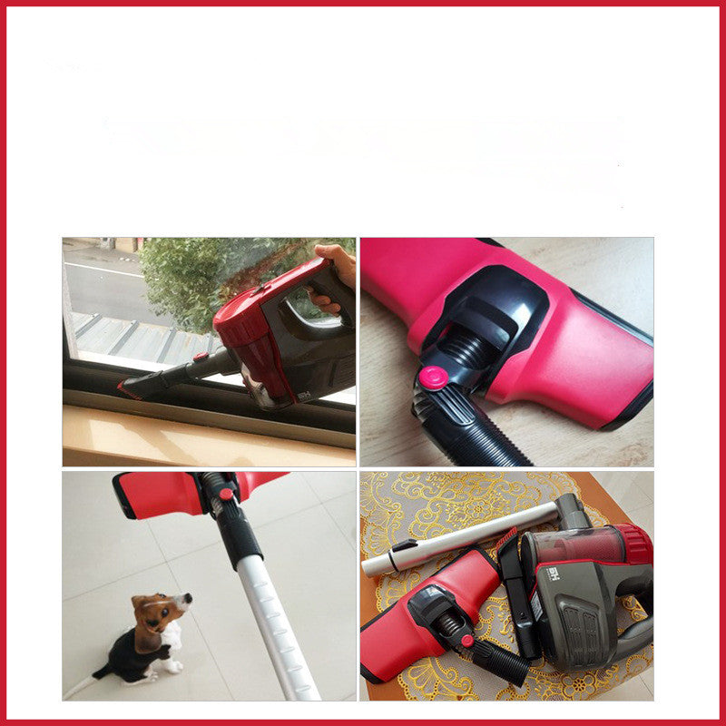 Cordless Handheld Vacuum Cleaner - Ultra Quiet 9500Pa Suction (Rose Red)