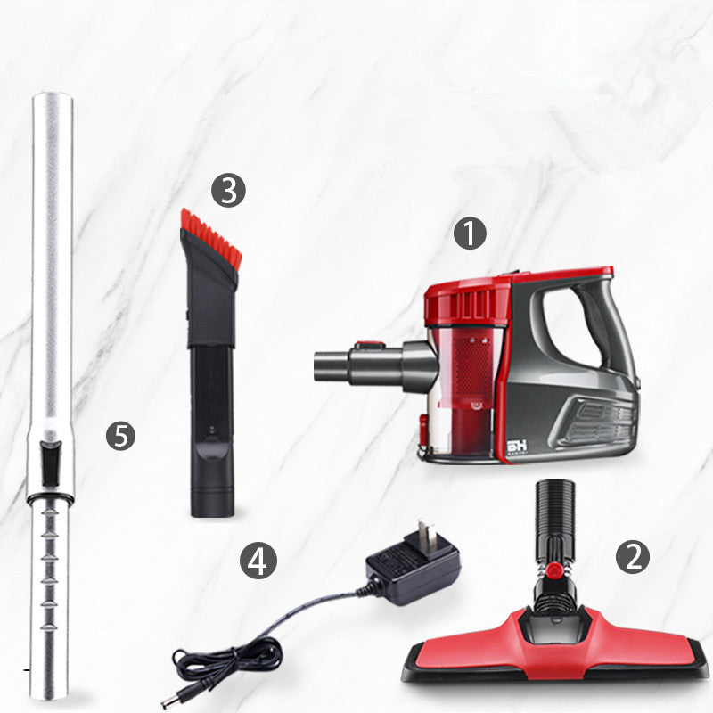 Cordless Handheld Vacuum Cleaner - Ultra Quiet 9500Pa Suction (Rose Red)