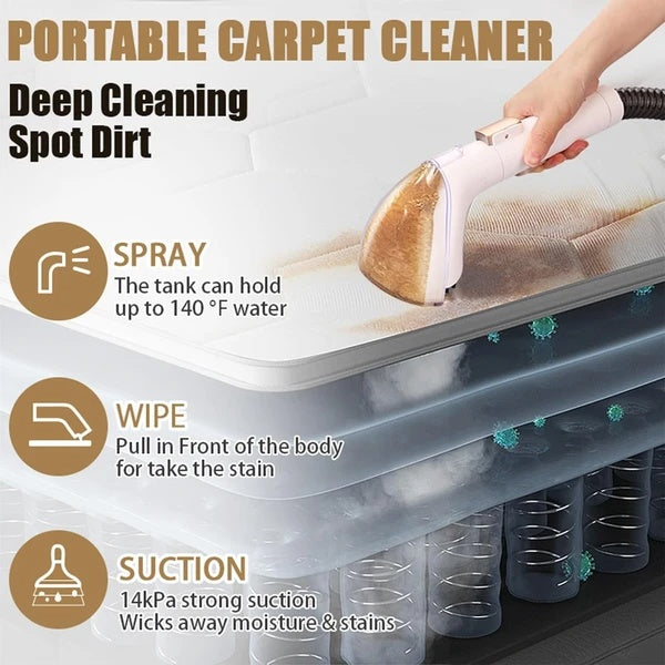 IZS Carpet Cleaner Pro — Portable Spot Cleaner for Carpet, Couch & Car
