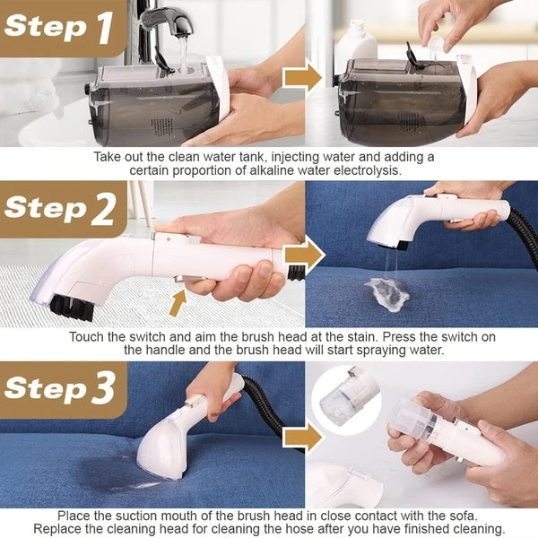 IZS Carpet Cleaner Pro — Portable Spot Cleaner for Carpet, Couch & Car